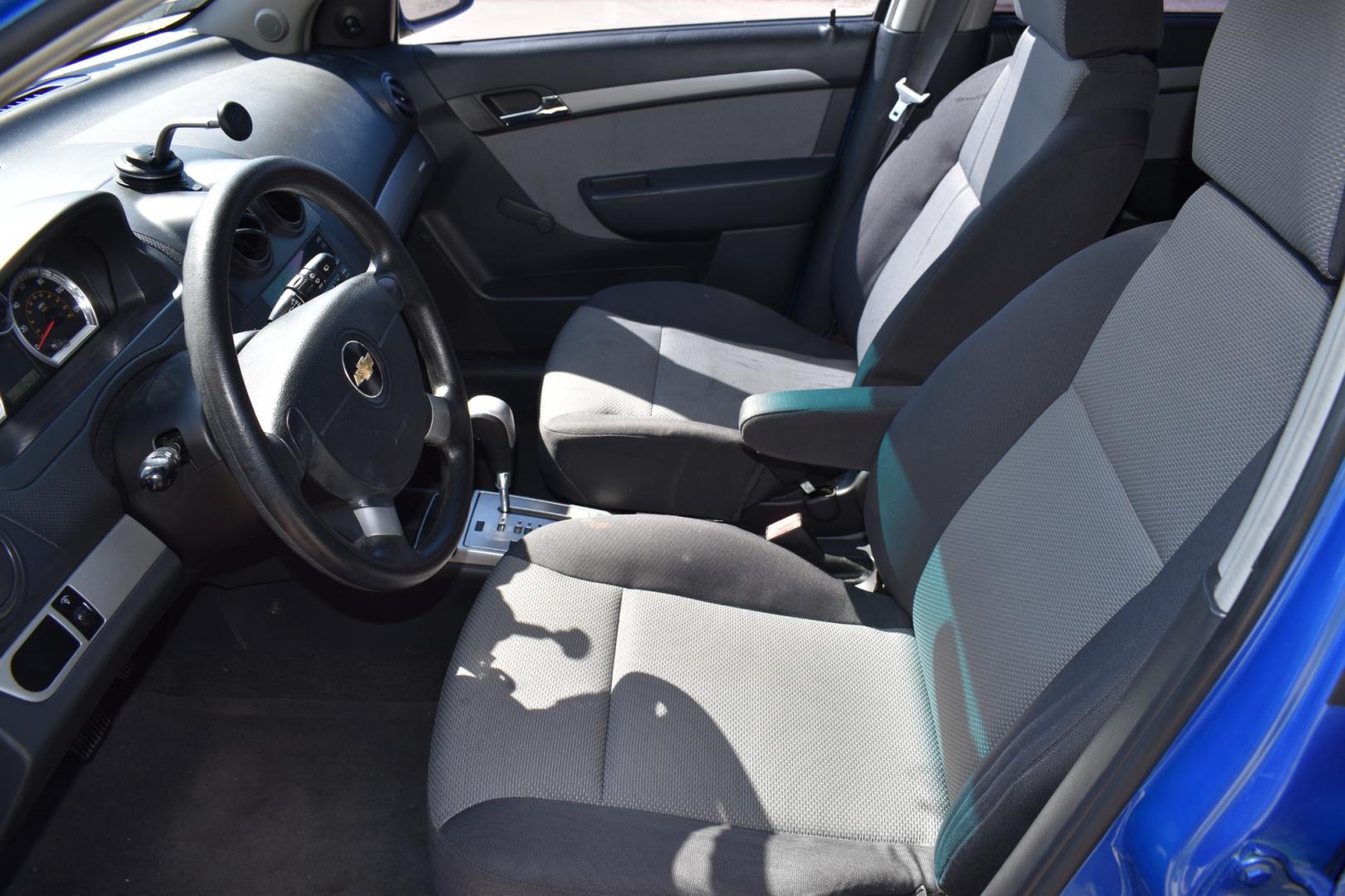 2009 Blue /Gray Chevrolet Aveo5 (KL1TD66E49B) with an 4.1.6L engine, 4 SPEED AUTOMATIC transmission, located at 5925 E. BELKNAP ST., HALTOM CITY, TX, 76117, (817) 834-4222, 32.803799, -97.259003 - Buying a 2009 Chevrolet Aveo5 LS can offer several benefits: Affordability: As a compact car from over a decade ago, the Aveo5 LS is likely to be quite affordable, making it an attractive option for budget-conscious buyers. Fuel Efficiency: The Aveo5 LS is known for its good fuel economy, which - Photo#7